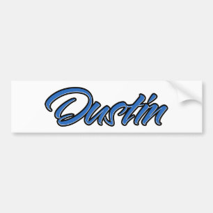 Dustin Name blue Aufkleber Sticker Autoaufkleber