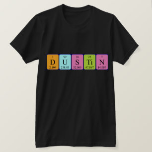 Dustin periodiek lijstnaam shirt