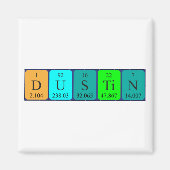 Dustin periodiek table name magnet (Voorkant)