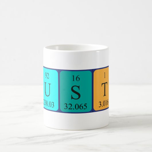 Dustin periodieke lijstnaam mok (Center)