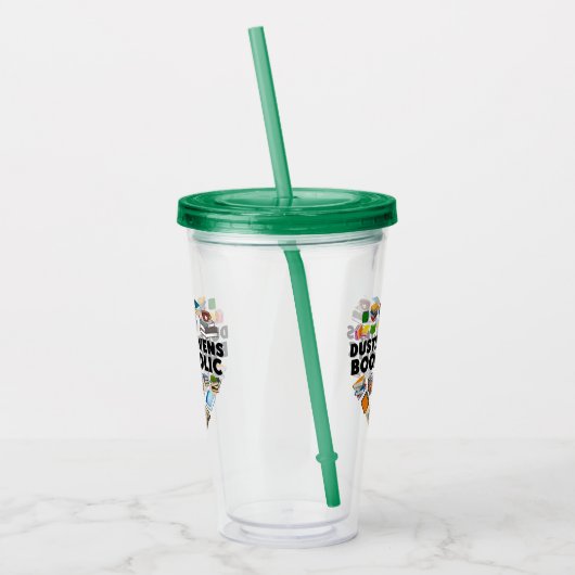 Dustin Stevens Bookaholic Acryl Drinkbeker (Links)