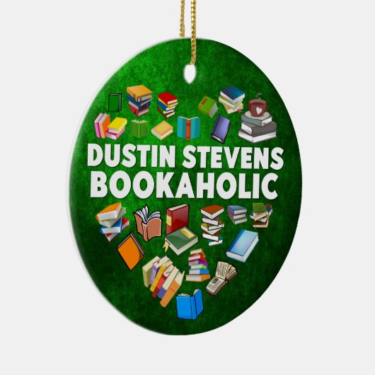 Dustin Stevens Bookaholic Keramisch Ornament (Rechts)