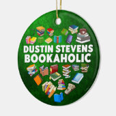 Dustin Stevens Bookaholic Keramisch Ornament (Links)