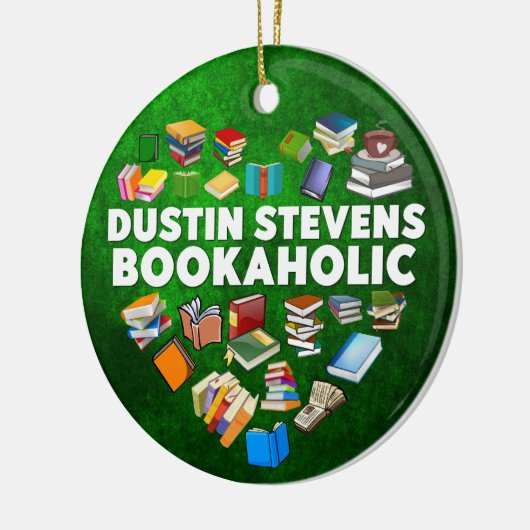 Dustin Stevens Bookaholic Keramisch Ornament (Links)