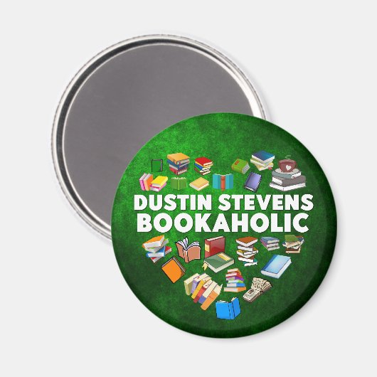 Dustin Stevens Bookaholic Magneet (Voorkant / Achterkant)