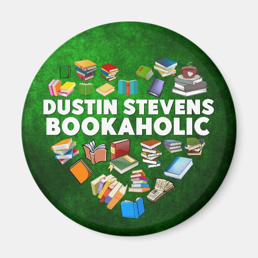 Dustin Stevens Bookaholic Magneet (Voorkant)