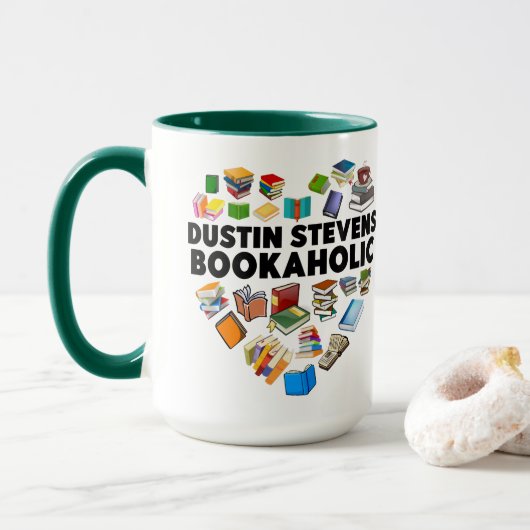 Dustin Stevens Bookaholic Mok (Met donut)