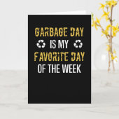 Dusting Car Garbage Man Garbage Collection Dust Kaart (Gele Bloem)