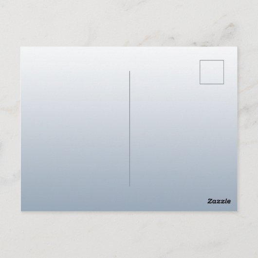 Dustmaanblauwe zilverfloralen trouwuitnodiging briefkaart (Achterkant)