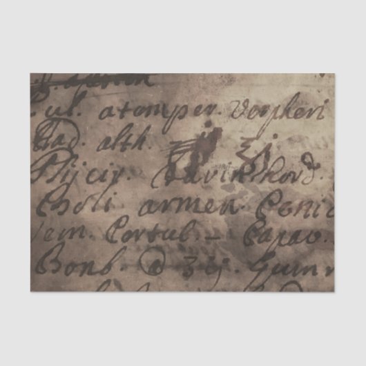 Dustmair roos gedrukte lijst van perkamentpapier tissuepapier (Voorkant)