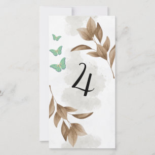 Dustoegroen leder en vlinder zonder kaart