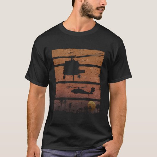 Dustoff UH-60 Blackhawk Medevac Helikopter T-shirt (Voorkant)