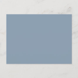 Dustroze blauwe, vaste kleur briefkaart