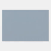 Dustroze blauwe, vaste kleur inpakpapier vel (Voorkant 3)