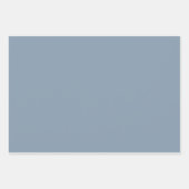 Dustroze blauwe, vaste kleur inpakpapier vel (Voorkant)