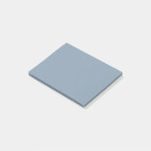 Dustroze blauwe, vaste kleur post-it® notes (Schuin)