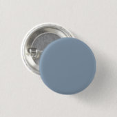 Dustroze blauwe, vaste kleur ronde button 3,2 cm (Voorkant /achterkant)