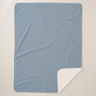 Dustroze blauwe, vaste kleur sherpa deken