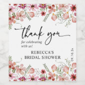 Dustroze flesjes Vrijgezellenfeest Favor Wine Labe Wijn Etiket (Enkel label)