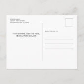 Dustum Blue Glitter Paw Afstuderen Uitnodiging Briefkaart (Achterkant)