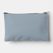 Dusty Blauw en Wit Elegante Naam Etui (Achterkant)