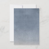 Dusty Blauw  Kant Bruiloft RSVP (Achterkant)