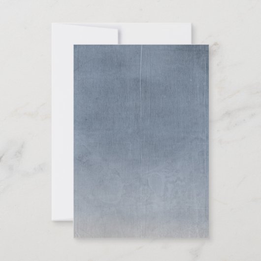 Dusty Blauw  Kant Bruiloft RSVP (Achterkant)