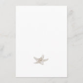 Dusty blauw strand bruiloft QR code details Informatiekaartje (Achterkant)