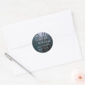 Dusty Blauwgroen Dragonflies Ronde Sticker (Envelop)