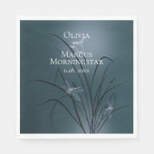 Dusty Blauwgroen Dragonfly Servet (Voorkant)