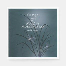 Dusty Blauwgroen Dragonfly Servet