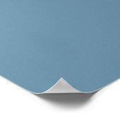 Dusty Blue 11 Table Wedding Seating Chart Poster (Hoek)