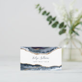 Dusty Blue Agaat Visitekaartje (Staand voorkant)