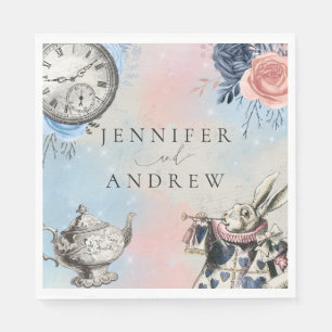 Dusty Blue  Alice in Wonderland Servet