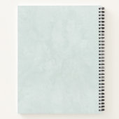 Dusty Blue and Green Floral Vrijgezellenfeest Rece Notitieboek (Achterkant)