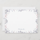 Dusty Blue and Mauve - Word jij mijn bruidsmeisje Kaart (Achterkant)