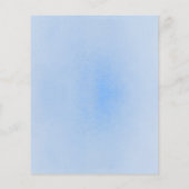 Dusty Blue and Silver Floral Elegant Wedding Menu (Achterkant)