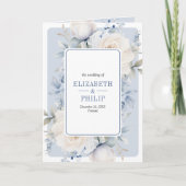 Dusty Blue and White Floral All in One Wedding (Voorkant)