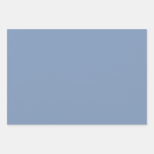 Dusty Blue Arabesque Geometric Pattern Inpakpapier Vel (Voorkant 3)