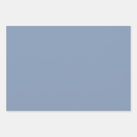 Dusty Blue Arabesque Pattern-ontwerp Inpakpapier Vel (Voorkant 3)