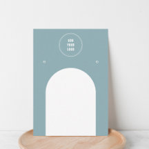 Dusty Blue Arch voegt Logo juwelenoorsparing toe