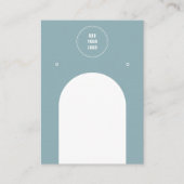Dusty Blue Arch voegt Logo juwelenoorsparing toe Visitekaartje (Voorkant)