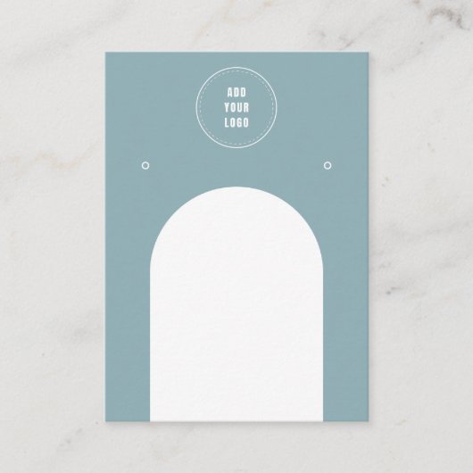 Dusty Blue Arch voegt Logo juwelenoorsparing toe Visitekaartje (Voorkant)