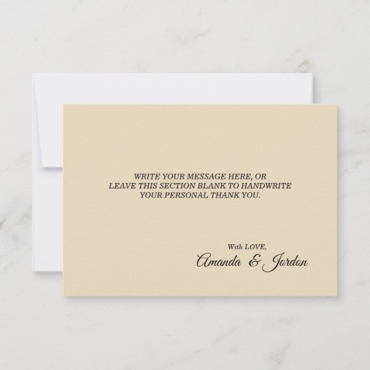 Dusty Blue Autumn Boho Wedding Bedankt Flat Kaart (Achterkant)