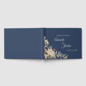Dusty Blue Autumn Boho Wedding Guest Book Gastenboek (Volledig)