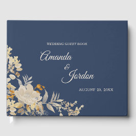 Dusty Blue Autumn Boho Wedding Guest Book Gastenboek