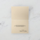 Dusty Blue Autumn Boho Wedding Hartelijk dank Bedankkaart (Binnen)