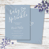 Dusty Blue Baby Boy Baby Sprinkle Shower Kaart