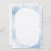 Dusty Blue Baby brouwt Baby shower Kaart (Achterkant)