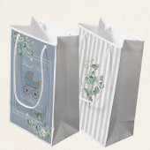 Dusty Blue Baby Carriage Custom Sign Klein Cadeauzakje